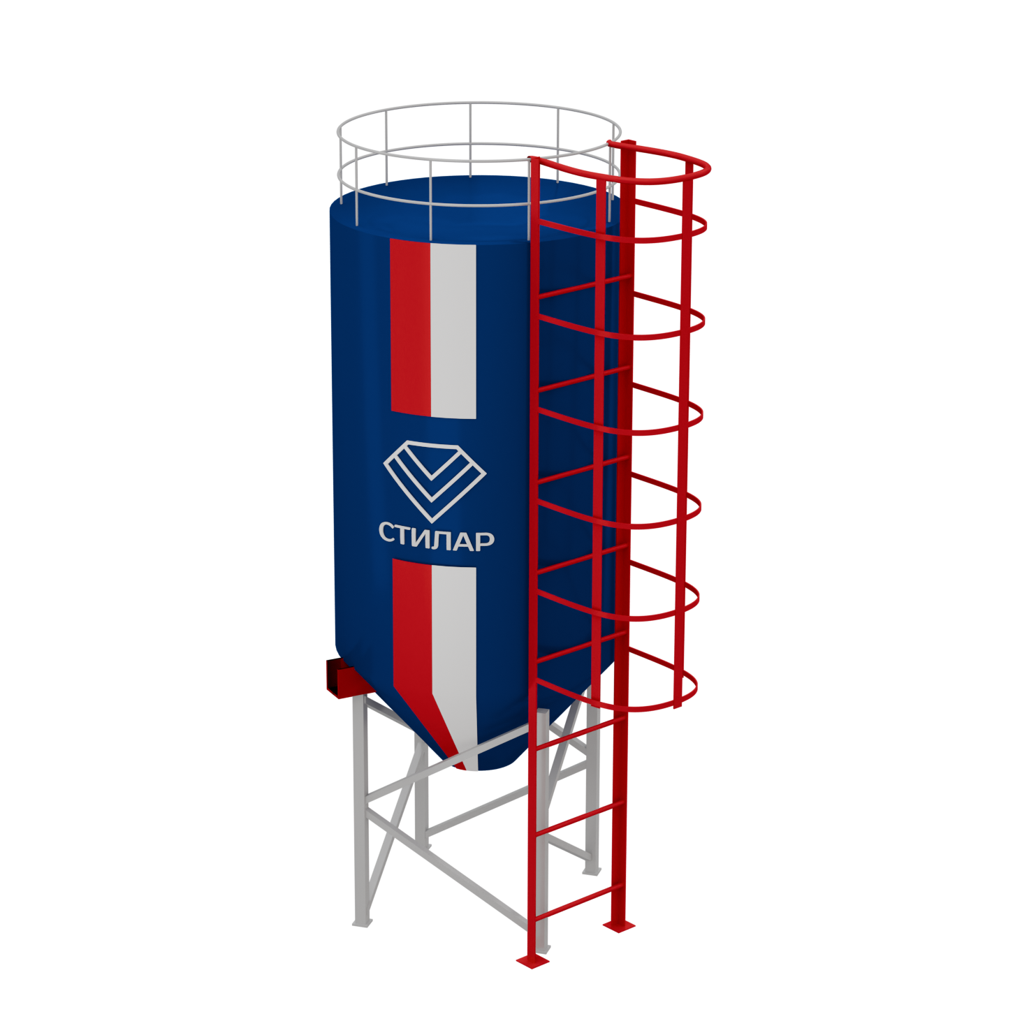 Цельносварный силос для песка 30 м³ от производителя