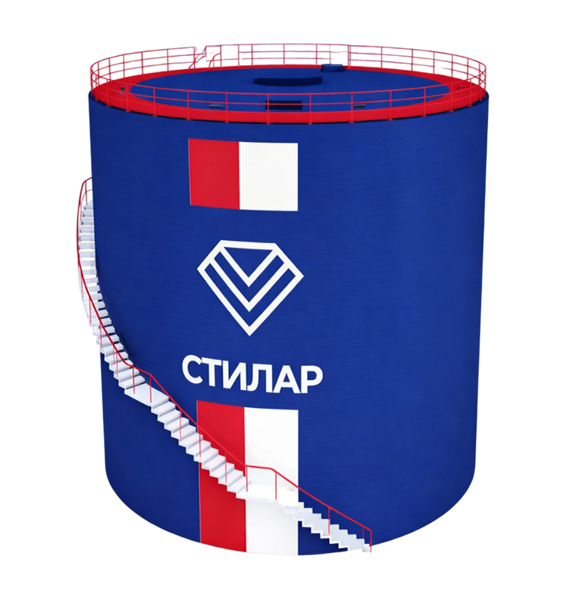 Цельносварной резервуар РВС для пожарного резервуара 75 м³ от завода-производителя